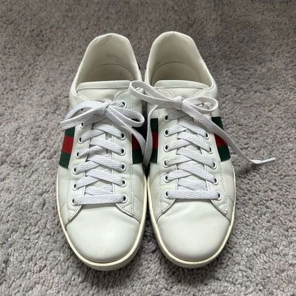 Gucci | Shoes | Gucci Ace Leather Lowtop Men Sneakers Gucci  display picture 3